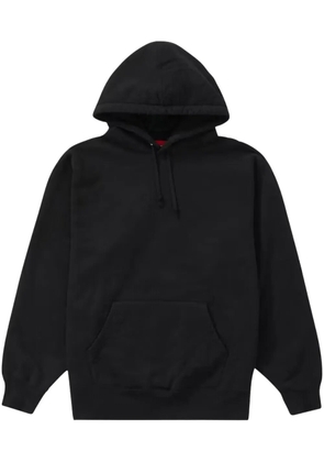 Supreme satin-appliqué hoodie - Black