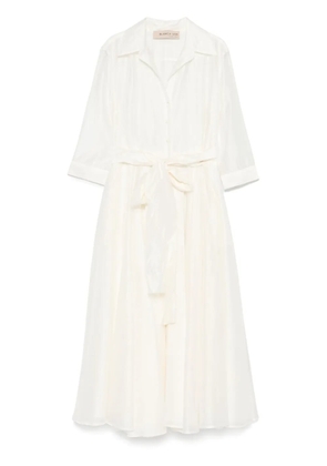 Blanca Vita flared midi dress - Neutrals