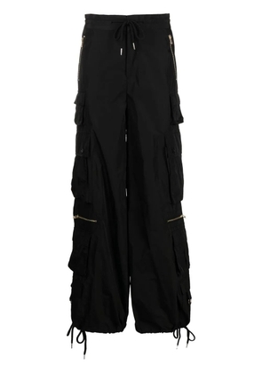 Cynthia Rowley wide-leg cargo trousers - Black