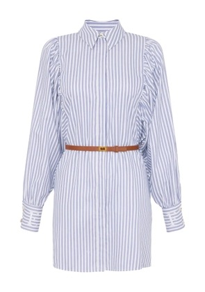 Elisabetta Franchi striped shirt dress - Blue