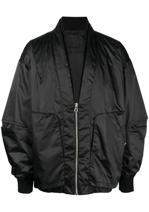 SONGZIO collarless double-neck bomber jacket - Black