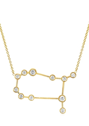 Logan Hollowell 14kt yellow gold Gemini Constellation diamond necklace