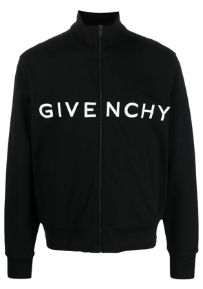 Givenchy logo-print zipped jacket - Black