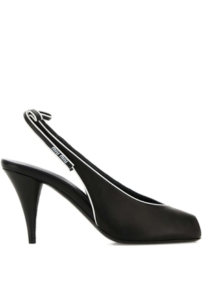 Miu Miu 80mm slingback sandals - Black