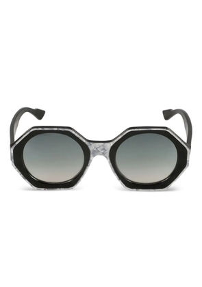 Kador Kaorle octagonal-frame sunglasses - Black