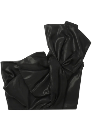 Juun.J one-shoulder crop top - Black