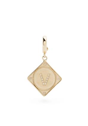 Lauren Rubinski 14kt yellow gold Bruno diamond pendant
