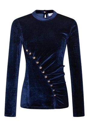Rabanne draped velvet top - Blue