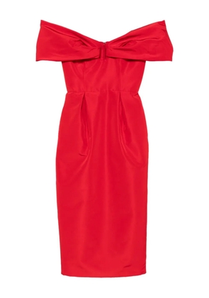 Carolina Herrera off-shoulder dress - Red