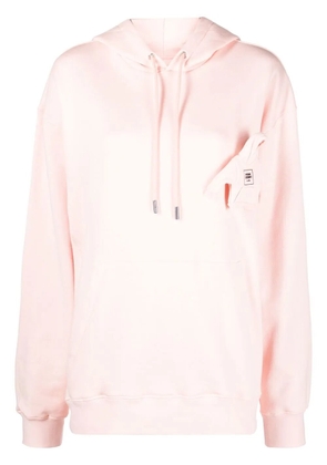 Opening Ceremony box-logo rib-trimmed hoodie - Pink