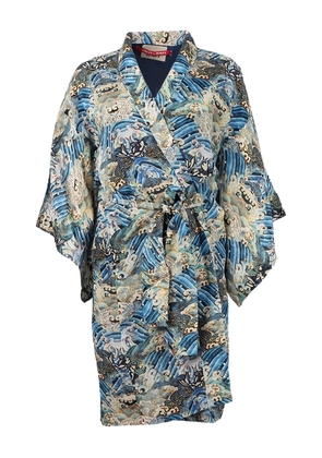 Chufy Susu short belted coat - Blue