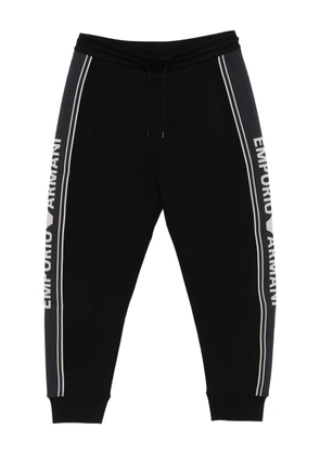 Emporio Armani logo-detail track pants - Black