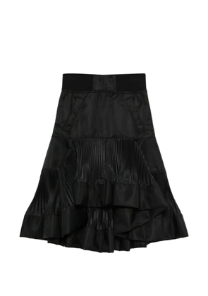 sacai pleated midi skirt - Black