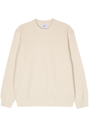 NN07 Danny ribbed jumper - Neutrals