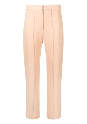 Alex Perry pleat-detail straight-leg trousers - Neutrals