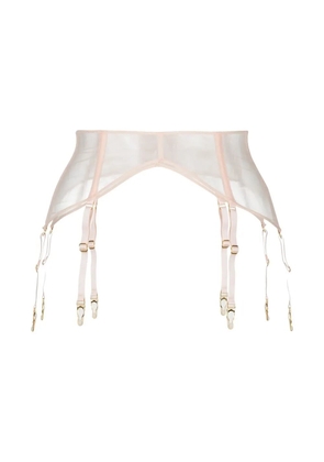 Maison Close sheer garter belt - Pink