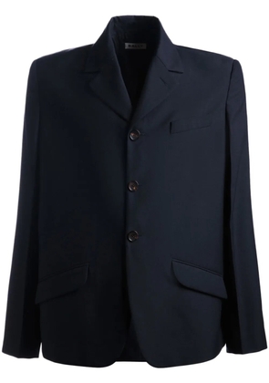 Bally single-breasted twill blazer - Blue