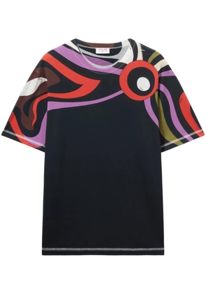 PUCCI Marmo-print cotton T-shirt - Black