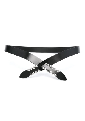 ISABEL MARANT Lecce leather belt - Black
