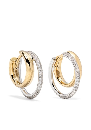 Yvonne Léon 9kt white and yellow gold Créoles hula hoop