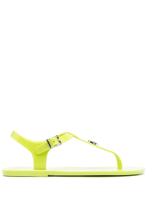 Michael Kors thong-strap logo plaque sandals - Green