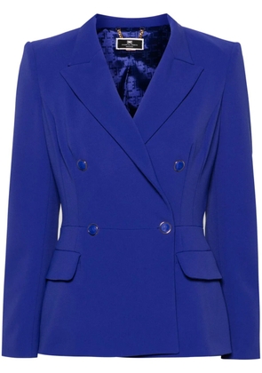 Elisabetta Franchi double-breasted peplum blazer - Blue