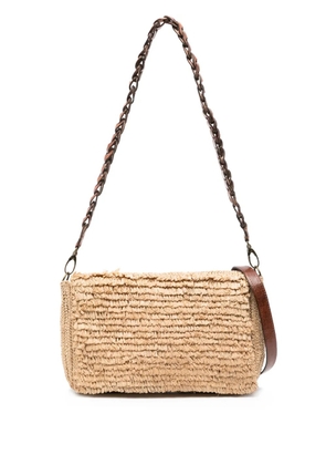 IBELIV Hafa raffia shoulder bag - Neutrals