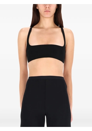 Rick Owens Lilies square-neck cropped top - Black