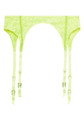 Fleur Du Mal Le Stretch garter belt - Green
