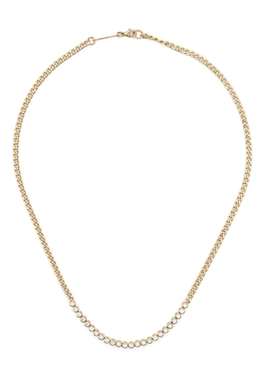 Zoë Chicco 14kt yellow gold tennis-segment diamond necklace
