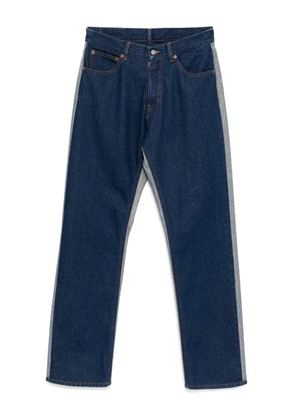 MM6 Maison Margiela patched straight-leg jeans - Blue