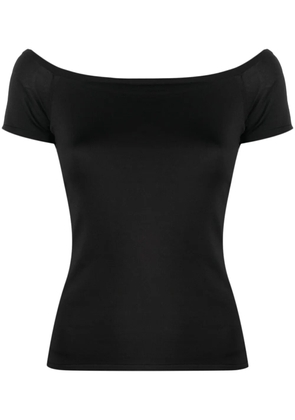 Ralph Lauren Collection boat neck silk blend shirt - Black