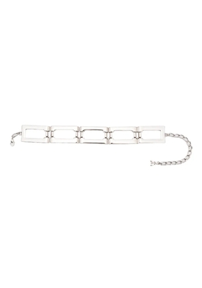 Patrizia Pepe rectangle-chain necklace - Silver