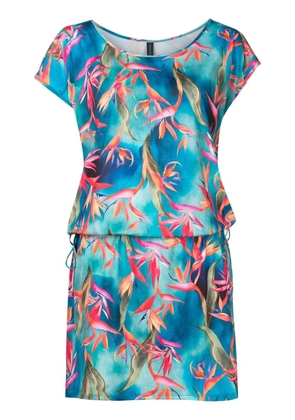 Lygia & Nanny Shiva-print minidress - Blue