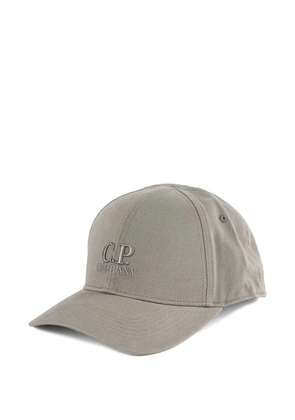 C.P. Company logo-embroidered cotton baseball cap - Grey