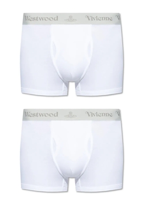 Vivienne Westwood logo-waistband cotton boxers (pack of two) - White