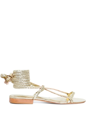 Sarah Chofakian Tresse sandals - Gold