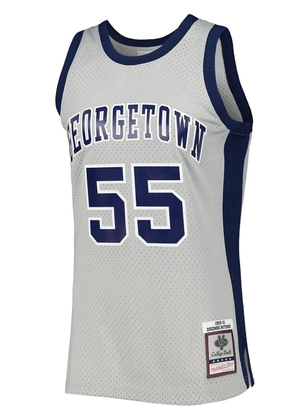Mitchell & Ness NCAA Light 'Georgetown 1990 Dikembe Mutombo' jersey - Grey