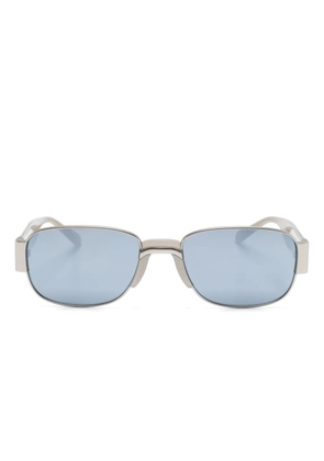 Linda Farrow rectangle-frame sunglasses - Silver