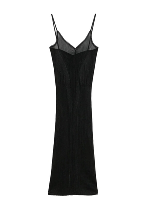ALAINPAUL ribbed-knit midi dress - Black