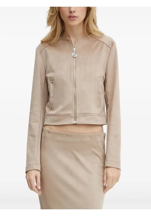 GUESS USA zip-fastening cropped jacket - Neutrals