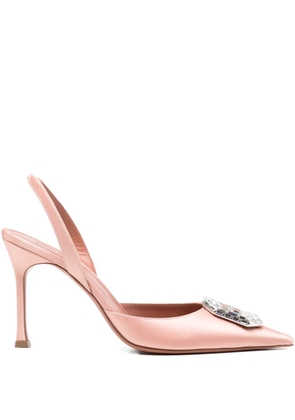 Amina Muaddi Camelia slingback pumps - Pink