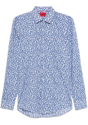 HUGO printed cotton shirt - Blue