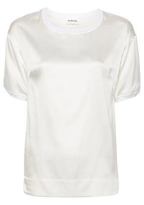 P.A.R.O.S.H. satin T-shirt - Neutrals