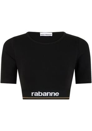 Rabanne Bodyline cropped T-shirt - Black