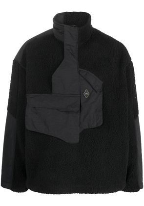 A-COLD-WALL* Bonded Axis panelled fleece jacket - Black