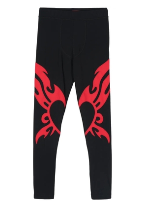 KUSIKOHC heart-print leggings - Black