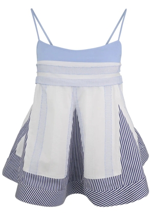 Simkhai Malik striped cotton top - Blue