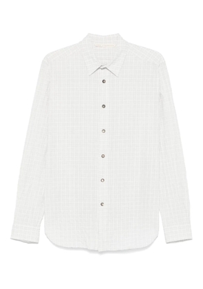 Forme D'expression check-pattern shirt - White