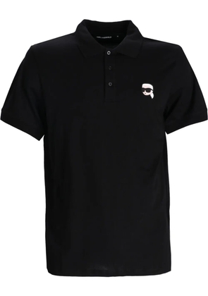 Karl Lagerfeld K/Ikonik polo shirt - Black